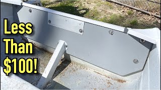 Aluminum Boat Transom Replacement  Replace your small boat transom [upl. by Ecyob]