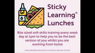 Sticky Learning ® Lunches The Cunning 4 Stage Sales Plan by Geoff Burch Part 3  Sticky learning [upl. by Kirtap]