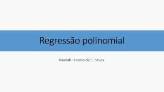 Regressão polinomial [upl. by Larentia]