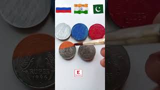 Russia flag india flag  pakistan flag drowing youtube short Film 🇳🇱🇳🇱🇵🇰🇵🇰🇮🇳🇮🇳🧡🤍💚 [upl. by Anihsak]