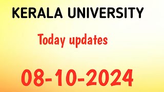 kerala university press release updateOctober 8 2024 [upl. by Odysseus]