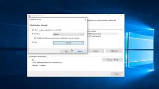 Disable Or Enable Automatic Defrag Windows 10 Tutorial [upl. by Namijneb]