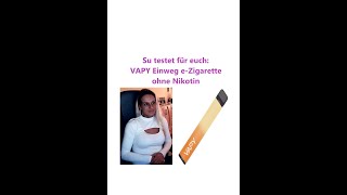 VAPY Einweg eZigarette ohne Nikotin Vape Stick mit max 800 Zügen [upl. by Monjan292]