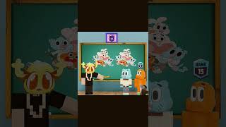 When Lucy Simian disguised as Penny to teach Gumball and Darwin singing 😁shorts trending games [upl. by Maloney840]