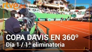 La Copa Davis en 360º  Día 1  Primera eliminatoria  Tenis [upl. by Shannan]