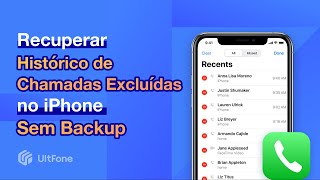 Como recuperar o histórico de chamadas excluídas no iPhone sem backupSolução Rápida [upl. by Enelyw]