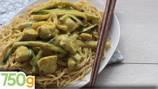 Recette de Poulet coco curry et légumes croquants  750g [upl. by Ayvid925]