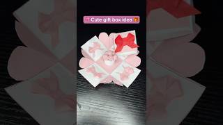 DIY Pink rose gift box idea 🎀 diy craft viralvideo giftideas shorts flowers [upl. by Kiryt]