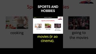 Sports e Hobbies em Inglês shorts [upl. by Buddy357]