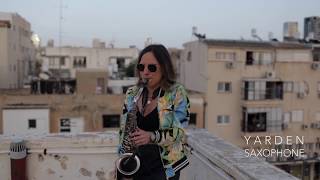 Live Sax on the roof in Tel Aviv COVID19 [upl. by Schuh]