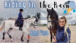 Barn Vlog Riding In The Rain amp Tack Haul  Lock Down Day 34  Lilpetchannel [upl. by Funch]