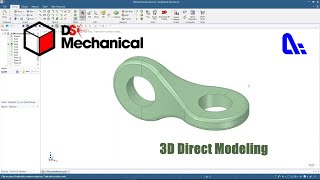 DesignSpark Mechanical 37  3D Modeling  Direct Modeling  Pull tool  Move tool [upl. by Enirehtak]