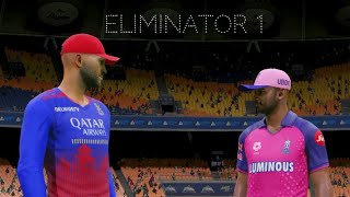 RCB vs RR ELIMINATOR 1 FULL GAMEPLAY  CRICKET 24 [upl. by Ebsen864]