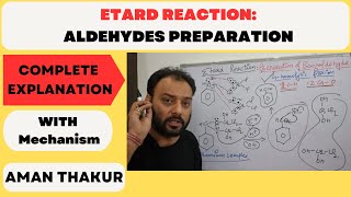 Etard Reaction Preparation of Aldehyde by oxidation of Toluene II Complete Mechanism Explained II [upl. by Eelinej268]