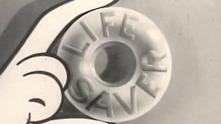 VINTAGE 1950s ANIMATED LIFESAVERS COMMEIAL [upl. by Mcleod]