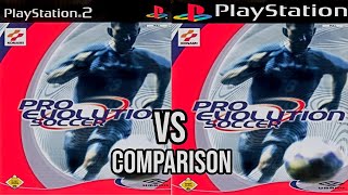 Pro Evolution Soccer PS2 Vs PS1 [upl. by Nofpets13]