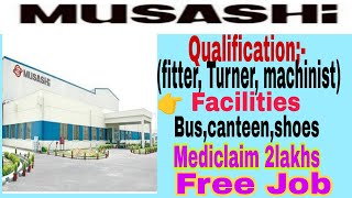 Musashi Auto Parts PvtLtd jobBawal haryana Urgent Requirement Free job 16000M [upl. by Gittle]