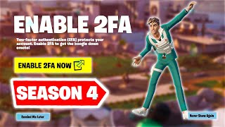 HOW TO ENABLE 2FA ON FORTNITE SEASON 4 [upl. by Irehc65]