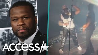 50 Cent Throws Microphone amp Allegedly Injures Fan [upl. by Mahla]