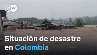 Lluvias e inundaciones antienen en jaque a 27 de 32 departamentos de Colombia [upl. by Burra]