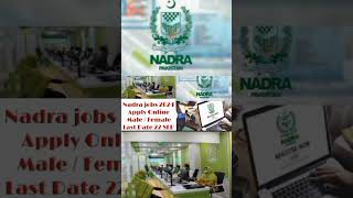 How to Apply for NADRA Jobs – Latest Openings for 2024Shortsviralnadrayoutubeshort [upl. by Linders]