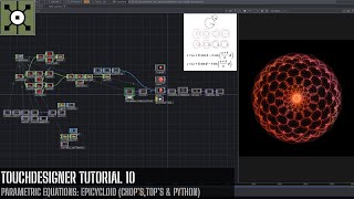 TouchDesigner Tutorial 10  Parametric Equations Epicycloid CHOPsTOPs amp Python [upl. by Rizas]