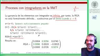 Matriz de ganancia relativa RGA propiedades adicionales [upl. by Ribaudo]