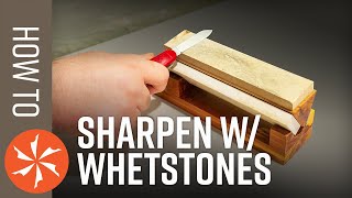 How To Sharpen A Knife Vol 1 Use A Whetstone or Diamond Plate [upl. by Aranat]