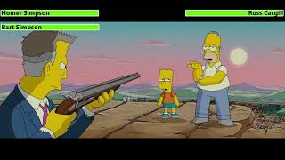 The Simpsons Movie 2007 Final Battle with healthbars 22 [upl. by Ellah]