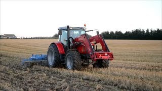 Massey Ferguson 5470 cultivating the field [upl. by Amoeji]