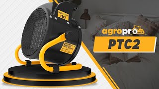 Aeroterma AgroPro PTC2 monofazata 2kW unboxing proba panou de control [upl. by Hahsia133]