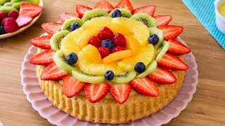 Crostata Morbida alla Frutta 🍓🥝 Ricetta facile [upl. by Eyt899]