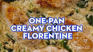 How to make the easiest Onepan creamy chicken Florentine  tastecomau [upl. by Thoma477]