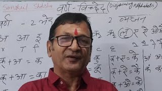 Knowledge of Disjoining Alphabets  वर्ण  विच्छेद की जानकारी  Sanskrit Shiksha  008 [upl. by Otsedom23]