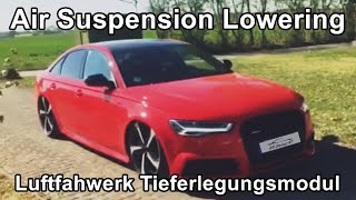 Audi A6 4G C7  Luftfahrwerk ASC Tieferlegungsmodul  Air Suspension Control Lowering Module S6 RS6 [upl. by Airebma]