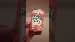 Chef Boyardee Beef Ravioli Review [upl. by Dnomal]