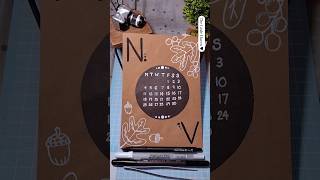 DIY  Calendar November 2024  🍁🥧🦃 novembercalendar diyideas aesthetic [upl. by Aihsyak648]