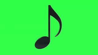 Music Symbol background Green screen [upl. by Dinerman209]