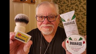 Alexs Shave Rockwell 2 C Proraso White Pre Shave Proraso white soap   Simpsons T3 Brush [upl. by Blasien]