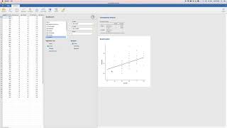 Korrelation och scatterplot spridningsdiagram i Jamovi [upl. by Phillipe943]