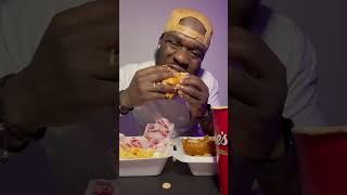 RAISING CANES ASMR  MUKBANG mukbang asmr food [upl. by Styles297]