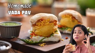 Vada Pav Recipe How to Make Mumbais Iconic Street Food at Home  वडा पाव बनाने की रेसिपी [upl. by Iteerp]