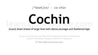 Pronunciation of Cochin  Definition of Cochin [upl. by Ecnarual]