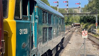 Ride behind 31128 Whitby to Grosmont August 2022  North Yorkshire Moors Railway [upl. by Muire]