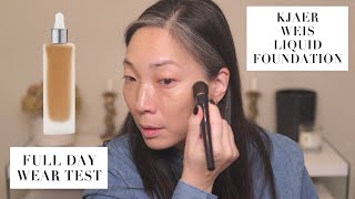 KJAER WEIS  NEW Liquid Foundation Wear Test [upl. by Dreyer]