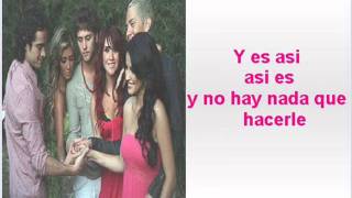 RBD  Nuestro amor lyrics [upl. by Arrio]