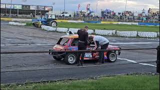 Skegness raceway National ministox world champion no 1 Aiden Grindey on track interview [upl. by Kinzer]