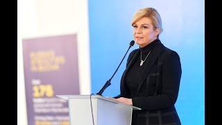 Kolinda Grabar Kitarović on the conference United for Justice Bucha – The Hague [upl. by Tiny]