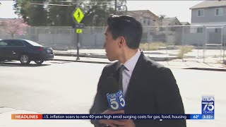 KTLA live shot on hitandrun interrupted by car wreck [upl. by Aay]