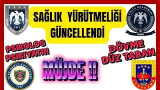 SAĞLIK YÖNETMELİĞİ GÜNCELLENDİ ✅  TSK JANDARMA  ✅ TÜM DETAYLAR ✅ [upl. by Eilsel]